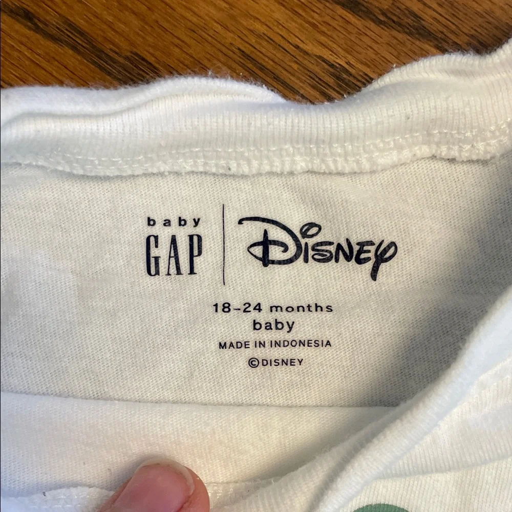 GAP Kids White Long Sleeve with Colorful Mickey Mouse Faces size 18-24 mo